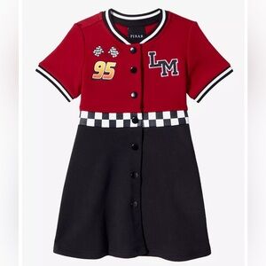 Disney Pixar Cars Lightning McQueen Toddler Button Dress - BoxLunch Exclusive